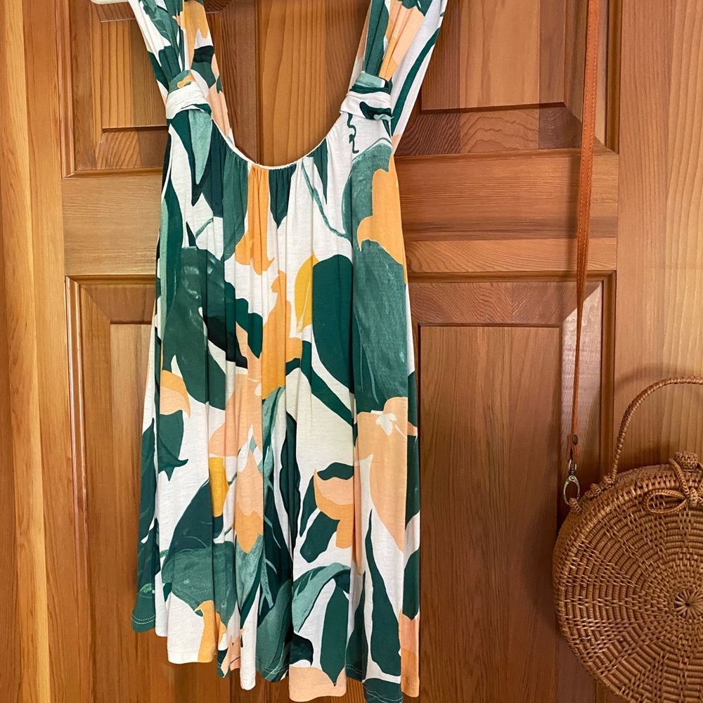 Boho tropical print top